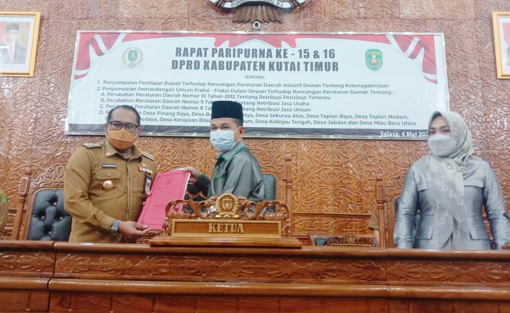 3 Jenis Raperda Dibahas di Rapat Paripurna DPRD Kutim