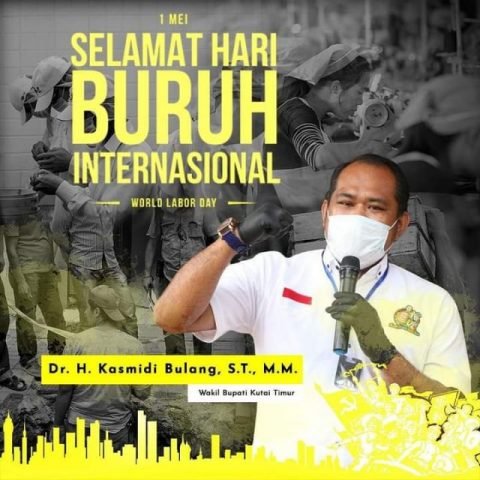 Wabub Kutim Sampaikan Selamat Hari Buruh 1 Mei 2021