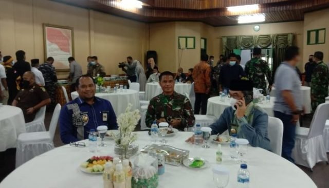 Bupati dan Wabub Kutim Hadiri Halalbihalal di Kodim 0909/Sgt