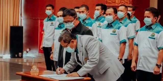 Pengurus PBSI Kutim Periode 2020-2024 Resmi Dilantik