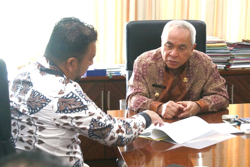 Isran Terima Kunjungan Kakanwil BPN Kaltim