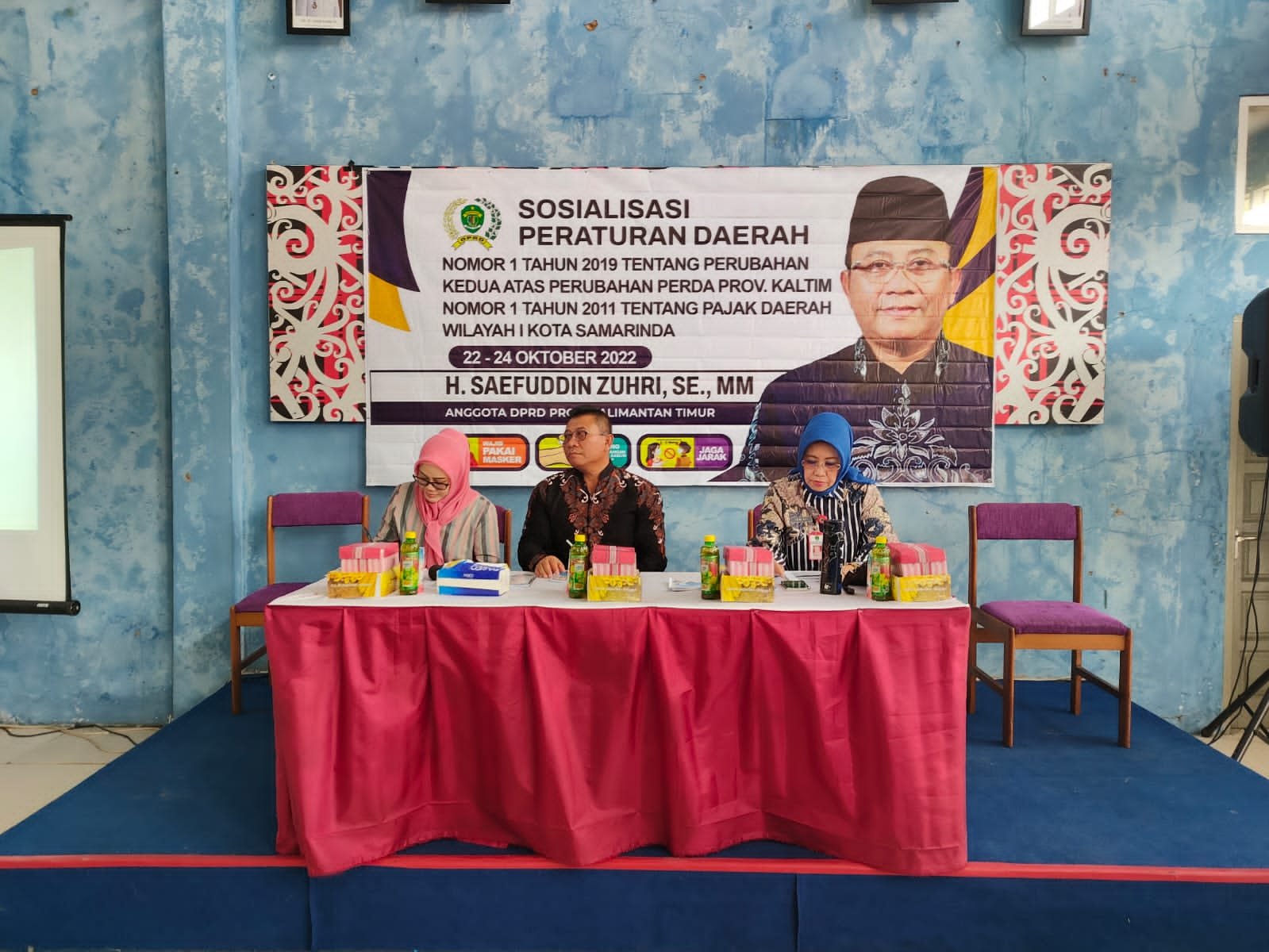 Saifuddin Zuhri Sosialisasi Perda Tentang Pajak Daerah di Samarinda