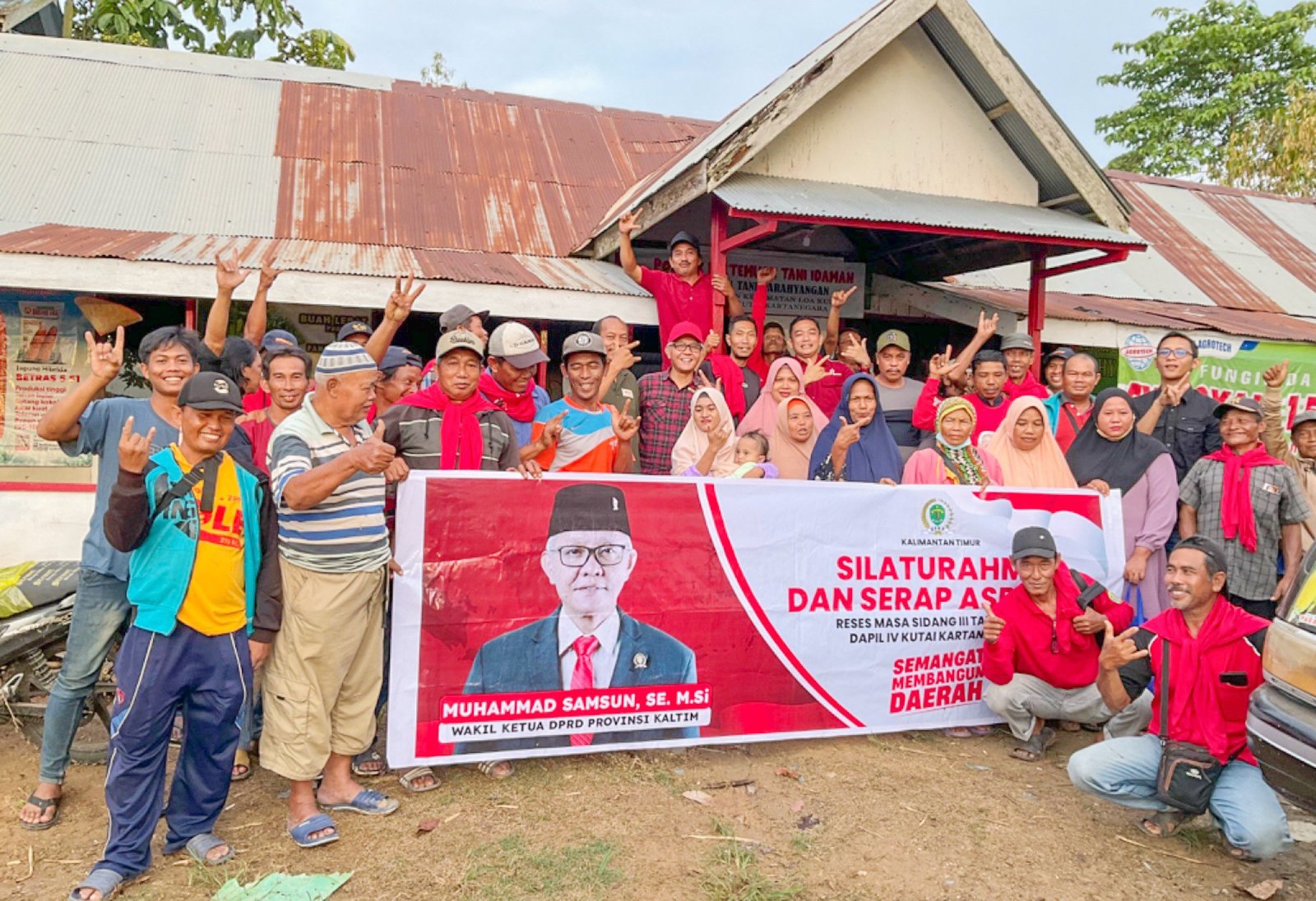 Samsun Serap Aspirasi Warga KM 6 Kecamatan Loa Kulu