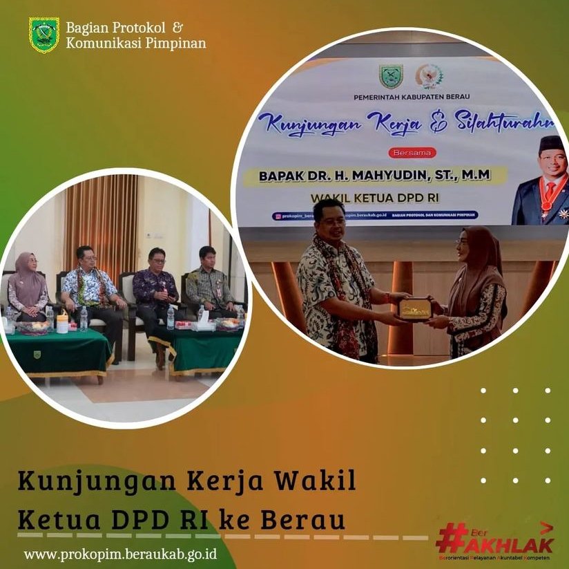Bupati Ajak Wakil Ketua DPD RI Perjuangkan Kemajuan Berau