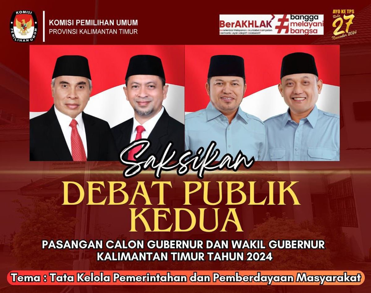 Ketua DPRD Kaltim Hadiri Debat Kedua Pilkada Kaltim