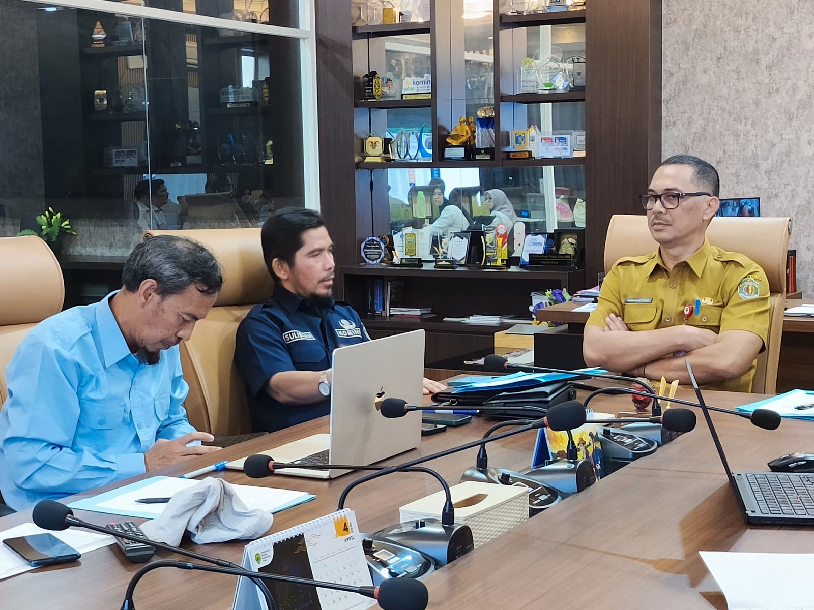 Diskominfostaper Kutim Belajar Strategi Pemerataan Internet ke Diskominfo Kaltim